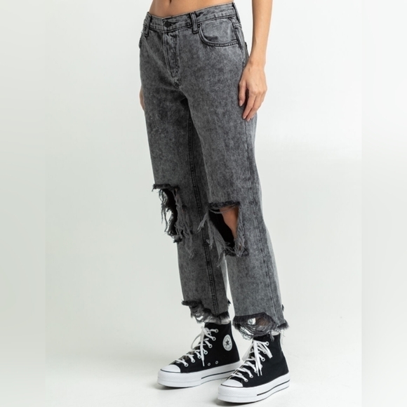 NWT Free People Maggie Mid-Rise Straight Jeans - Picture 3 of 7